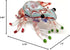 Frog Miniature Figurines Animals Hand Blown Color Glass Art Collectible Gift Decorate 3" (Red Green)...