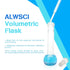 10 ML Volumetric Measuring Flask Set NS10/13 Glass Stopper, Graduated, ASTM Class A Borosilicate Glass 3.3 for Laboratory, 2 PCS...