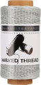 Jupean Waxed Thread, 164Yards/150m Light Grey, Leather Sewing Thread, Hand Stitching Threads for Hand Sewing, Bookbinding, and Beginners Leather C...