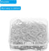 MECCANIXITY 150 Pieces Metal Paper Clip Drop-Shaped with Box 1 Inch Silver Tone for Crafts Organize Office Home...
