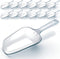 12 Count Clear Plastic Scoops, Heavy Duty Disposable Plastic Party Utensils, Recyclable & Disposable Serving Utensils, Disposable Plastic Serving ...