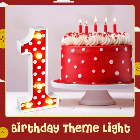 Mouse Birthday Decorations Marquee Light up Number Glowing Mouse Number Sign for 1st 2nd 3rd Boy Girl Kid Birthday Party Decorations Table Centerp...