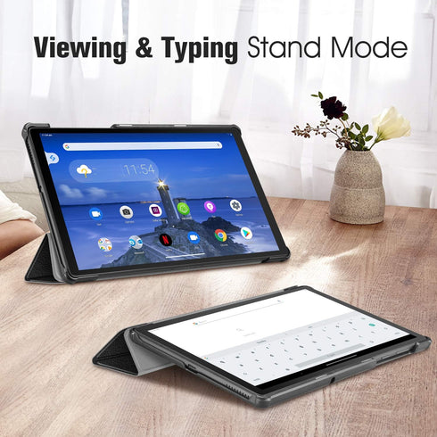 CaseBot Case for Lenovo Tab M10 Plus (2020 2nd Gen) TB-X606F/X606X 10.3" FHD Tablet, Lightweight Slim Shell Stand Cover, Black...