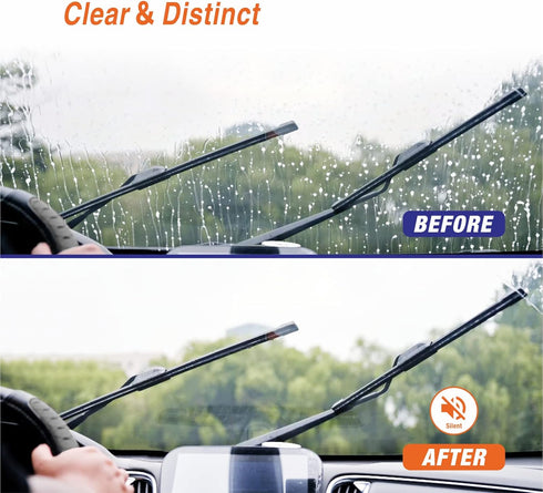 Wiper Blades 28" + 28" Automotive Replacement Windshield Wiper Blades for My Car Premium All-Seasons OE Quality Wipers for front windshield(Set of...