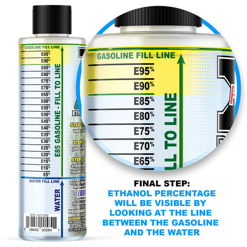 REV X E85 Testing Kit - Reusable Ethanol Test Bottle...