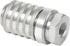 PD222 Series PD Steel Test Port and Diagnostic Equipment Quick Coupler with Female Pipe Thread, 1/8" Body Size, 1/8"-27 NPTF Thread Size, 1.67" Le...