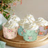 Uiifan 60 Pcs Floral Paper Baking Cups Disposable Greaseproof Baking Cups Bulk Floral Muffin Baking Cups Flower Cupcake Wrappers for Birthday Wedd...