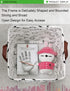 LANGYASHAN Square Storage Baskets Waterproof Canvas Children Laundry Nursery Hamper for Shelves Gift Baskets Toy Organizer Room Decor (Square alph...