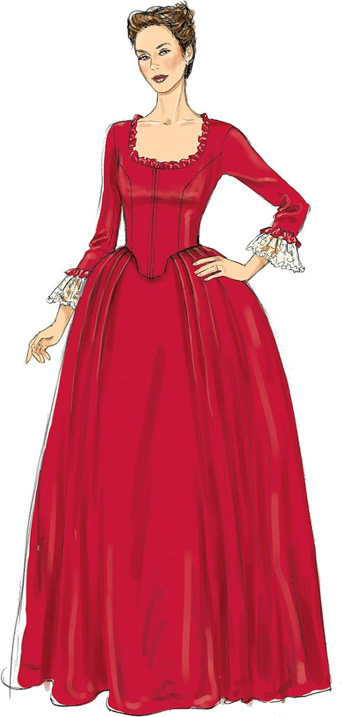 McCall Pattern Company McCall's Women's Victorian Costume Dress and Jacket, Sizes 14-22 Sewing Pattern, White...