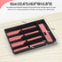 Silverware Organizer with Cutlery Icons?Silverware Tray for Kitchen Drawer?Plastic Flatware Tableware Silverware Drawer Organizer Utensil Organize...