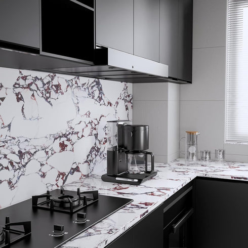 Marble Contact Paper for Countertops Cover -78.7''x15.7'' Peel and Stick Wallpaper - Removable Self Adhesive Thick Granite Vinyl Wrap Film Roll, C...