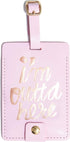 Ban.do Women's The Getaway Luggage Tag, I'm Outta' Here (pink/metallic)...