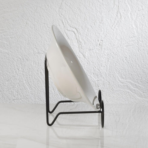 TRIPAR Large Square Black Wire Easel, Metal Finish (7.7-Inch Depth) - Tabletop Display - Handcrafted Scroll Designs for Sleek & Modern Look - Perf...