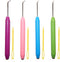 4 Pieces Colorful Knitting Loom Hook Tool Loom Knit Hook Set Looming Hooks Crochet Hooks Sewing Needles Knitting Needles for Knitting Looms Knitti...