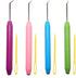4 Pieces Colorful Knitting Loom Hook Tool Loom Knit Hook Set Looming Hooks Crochet Hooks Sewing Needles Knitting Needles for Knitting Looms Knitti...