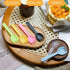 4.3" Mini Disposable Sporks 100ct, Plastic Spork 2-in-1 Utensils, 4 Colors, 25ct Individual Package Per Color - Made by Mavere...
