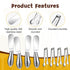 Spreader Knife Set,8-Piece Cheese and Butter Spreader Knives,Mini Serving Tongs,Stainless Steel Multipurpose Butter Knives Used for Cheese, Cold B...