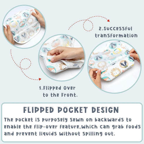 6 Pcs Baby Feeding Bibs Toddler Waterproof Bib Set with Crumb Catcher Pocket Infant Adjustable Baby Teething Bib Babies Food Bibs Keepsake Gift fo...