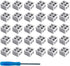 30 PCS Led Strip Light Connectors Solderless White 2 Pin 10mm LED Strip Lights Connectors Strip to Wire for 5-24v Single Color LED Light Tape Incl...