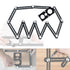 Multi angle measuring ruler,universal multi-angle measuring ruler 12 side hole positioning aluminum alloy multi angle measuring ruler template too...