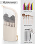 MONSTINA Makeup Brush Organzier Bag,High Capacity Portable Stand-Up Makeup Brush Holder,Professional Artist Makeup Brush Sets Case Waterproof Dust...