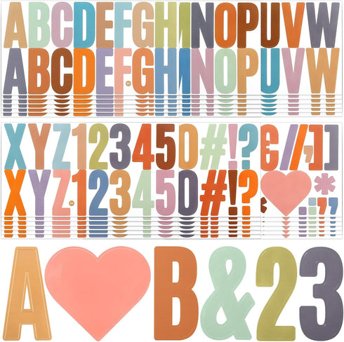 600 Pcs 36 Sheets Large Letter Stickers 2.5 Inch Self-Adhesive Letter Set Character Alphabet Stickers Letters for Bulletin Board Classroom Wall Do...