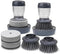 Dish Brush with Soap Dispenser, Dishwashing Heavy Duty Sponge Scrubber Refills Replacement Head, Kitchen Scouring Pad Wipes Scrub Cleaning Brush w...