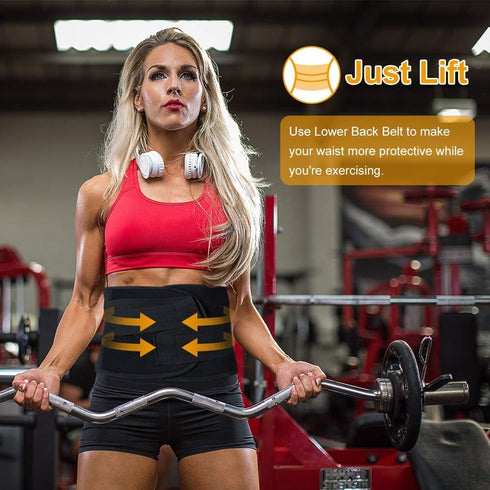 Lower Back Brace - Lumbar Support for Women & Men -Adjustable Compression & Breathable Waist Trainer Belt Weight Loss for Gym, Posture, Pain Relie...
