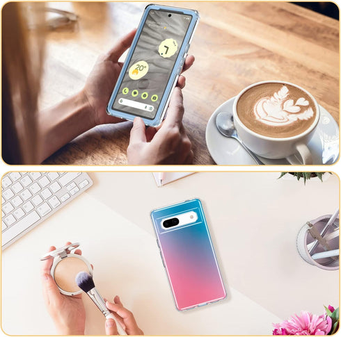 Esdot for Google Pixel 7A Case with Built-in Screen Protector,Military Grade Rugged Cover with Fashion Cute Designs for Women Girls,Protective Pho...