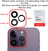 ASDAWN Back Rear Camera Lens Glass Replacement for iPhone 14 Pro 6.1 Inches with Pre-Installed Adhesive, ASDAWN Back Camera Lens Glass kit with In...