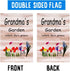 FANDEER Grandma's Garden Garden Flags Decorative Outdoor Flags Simple and Light 12 X 18 Inches Double Sided...