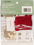 Dimensions Counted Cross Stitch, Reindeer Wooden Christmas Ornament Craft Kit, 1 Pc, Red,White...