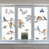 Yovkky Winter Bird Pine Tree Branch Window Clings 9 Sheet, Cardinal Bullfinch Chickadee Robin Glass Sticker Decal Snow Christmas Decor Home Kitche...