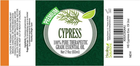 Healing Solutions 60ml Oils - Cypress Essential Oil - 2 Fluid Ounces...