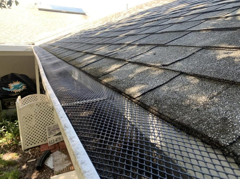 Rocky Mountain Goods 6” Gutter Guard Mesh - 20 Foot Leaf Guard Protects from Branches, Leaves, Debris - Easy Cut with Scissors to Custom Lengths -...
