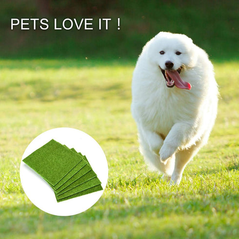 Oumefar 2 Sizes Synthetic Artificial Grass Mat Green Non-Qoven Fabric Fake Faux Grass Turf Rug Lawn Garden Micro Landscape Ornament Home Decor Car...