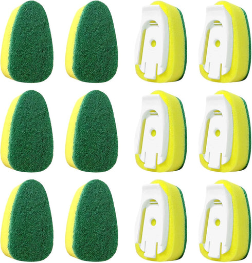 Dishwand Refills Sponge Heads 12Pack,Dish Wand Refill Heads Replacement for Intsinzi Dishwand Refills Handle,Dishwashing Cleaning Supplies Kitchen...