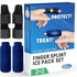 Simplation Trigger Finger Splint and Ice Pack (2+2 Set) for Pain Relief, Knuckle Immobilization, Straightening Arthritis, Injured Mallet Finger, F...