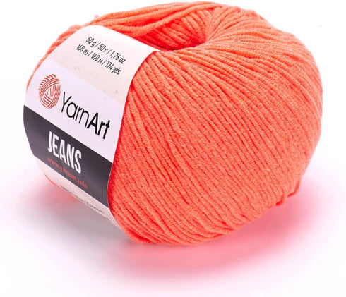 Yarn Art Yarnart Jeans Yarn, Amigurumi Cotton Yarn Crocheting, Knitting Turkish 55% – 45% PAC (Poliacrylic) Color (61)......