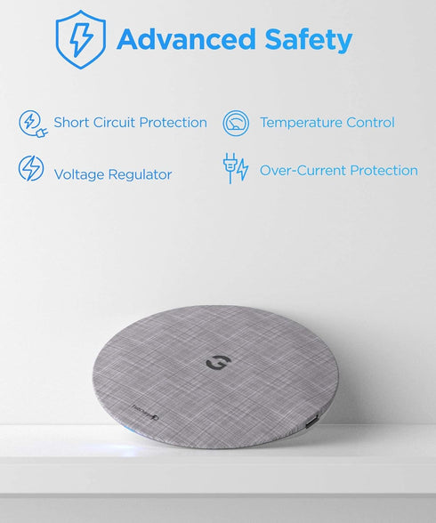 Galvanox Magnetic Wireless Charger, MagSafe-Compatible Desktop Pad with 15W Fast Charging for iPhone 14/14 Pro Max/iPhone 13/13 Pro Max (Solid Alu...
