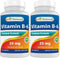 Best Naturals Vitamin B6 25mg 250 tablets (250 Count (Pack of 2))...