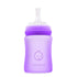3-in-1 Glass Sippy Cups for Toddlers | Silicone Coated Glass Baby Bottles | Non-Toxic Transition Cup for Baby with Removeable Handles | Baby Straw...