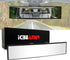 11.8" ICBEAMER Clip On Rear View Mirror | Flat Clear Tint Glass, Panoramic Wide Angle HD Glass, Anti Glare, Universal Fit for Car, SUV, Truck | El...