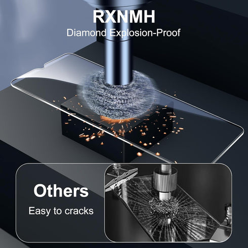 3 Pack For T-Mobile Revvl 7 5G Screen Protector Tempered Glass, 150° Curved Edge, HD Clear, Bubble-Free, Full Coverage, Screen Tempered Glass Prot...