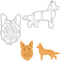 Set of 2 German Shepherd cookie cutters (Designs: Face & Body), 2 pieces - Bakerlogy...