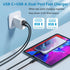 20W USB C Charger Block, Bangfun Dual Port PD 20 Watt Fast Charger Block+ Quick Fast Charge 3.0 Type C Charging Block Compatible iPhone 16/15/14/1...