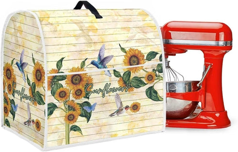 Sunflower Bird Plank Mixer Cover L Size Stand Mixer Cover Kitchen Mixer Assecories to Keep Clean & Safe Kitchen Appliance Organizer Bag Coffee Mak...