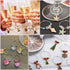 1 Box 200Pcs Round Beading Hoops Small Wine Glass Charm Rings Silver Brass Open Hoops Hypoallergenic Dangle Circle Hoop Earring Findings for Jewel...