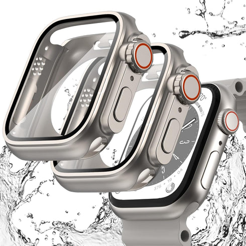 WINGLE 2 in 1 Waterproof Case for Apple Watch Screen Protector 40mm Series 6 5 4 SE?Looks Like Apple Watch Ultra?, 2 Pack iWatch Face Cover + Back...
