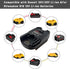 Adapter Convert for DeWalt/for Milwaukee to Ridgid AEG, DM18AR Battery Converter for DeWalt 20V&for Milwaukee M18 18V Lithium Battery to Work with...